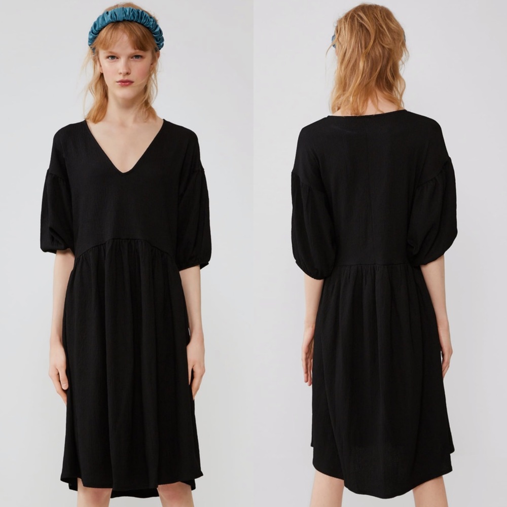 Zara • Textured Weave Midi Dress